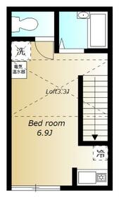 ラ・ターシェ・204号室の間取り