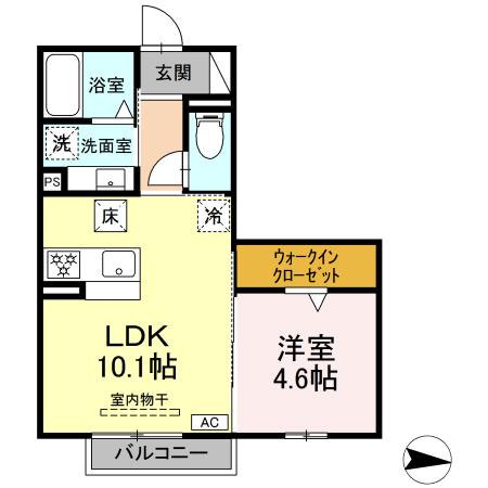 D-ROOM鵜沼三ツ池町の間取り