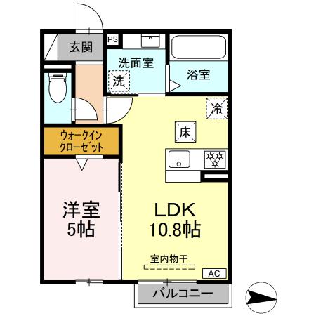 D-ROOM鵜沼三ツ池町の間取り