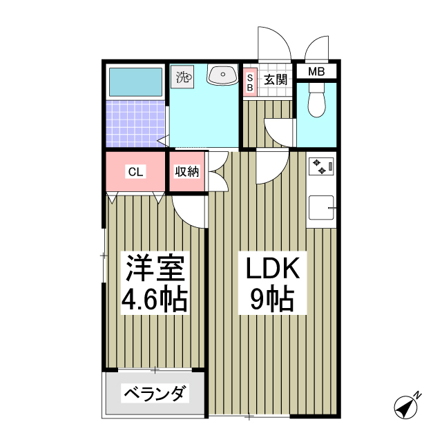 GARDEN MIYAKOⅠの間取り