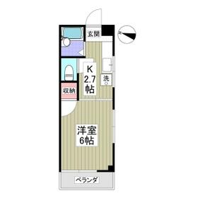 サンハイツ東久留米・303号室の間取り