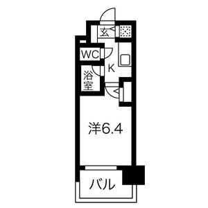 アーバイルスパシエ芝浦ベイサイド・208号室の間取り