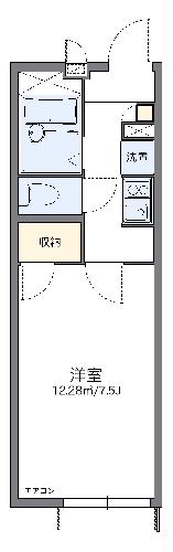 レオパレスフィールド中根の間取り