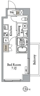 メトロステージ亀有の間取り