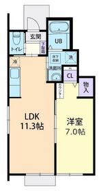 エアトベーレ・103号室の間取り