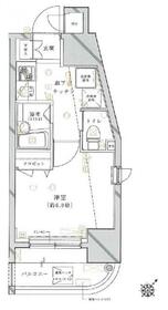 クレイシア旗の台・401号室の間取り