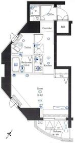 リクレイシア三田・302号室の間取り
