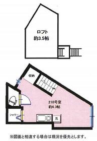 アーバンプレイス四谷三丁目・210号室の間取り