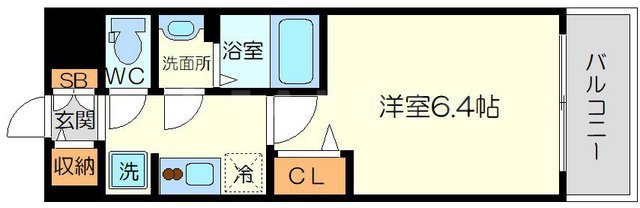 プレサンス塚本ミッドマークの間取り