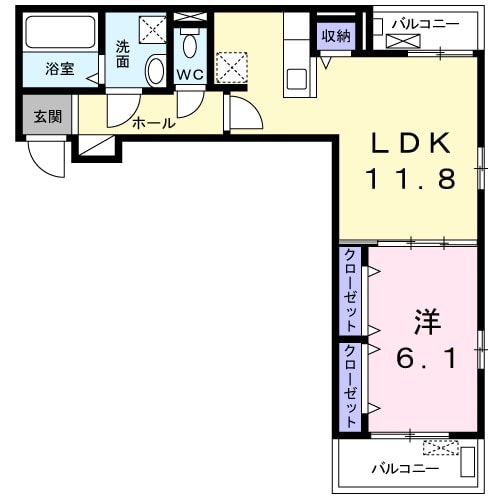 ティータウン Ⅲの間取り