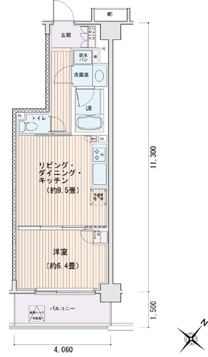 エスティメゾン豊洲レジデンスEの間取り