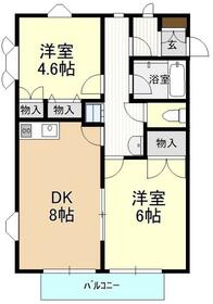 みなみハイツの間取り