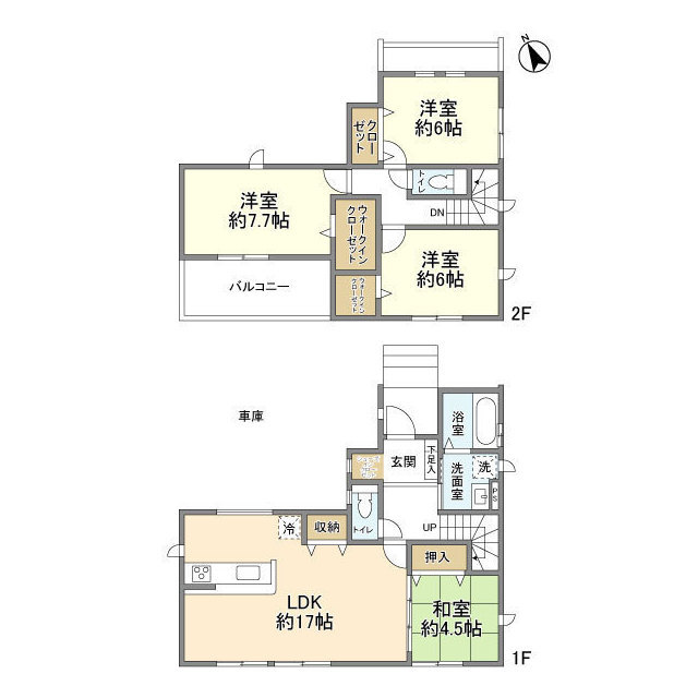 ４１１７佐倉市中志津４９期１棟１号棟・-号室の間取り
