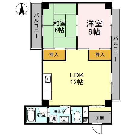 ヴィラ箕面の間取り