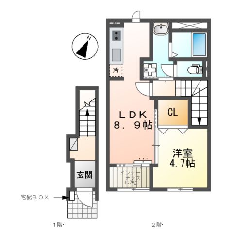エスターテの間取り