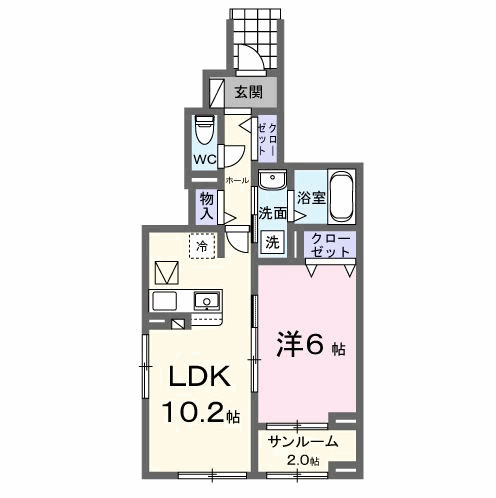 仮)六高台5丁目アパートⅠの間取り