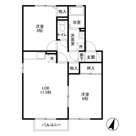 ティンカー・ベル Ⅰの間取り