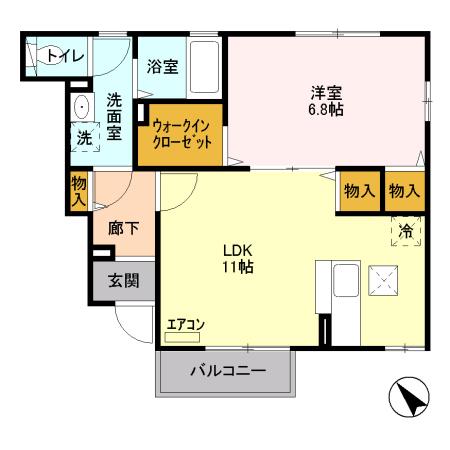 コトー・ルシエル Aの間取り