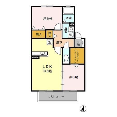 レスポワール Ⅱの間取り