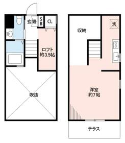 アパートメントＫＡＳＡＩⅡ・104号室の間取り