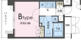 ガレリア東新宿・0303号室の間取り