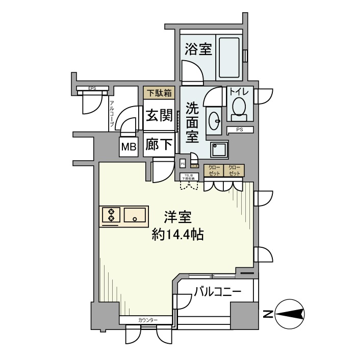 ブランズ京都烏丸御池の間取り