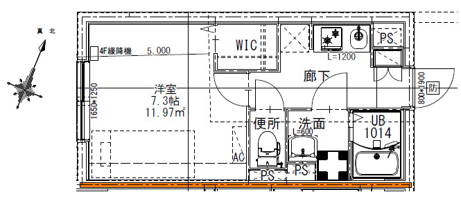 エルファーロ笹塚Ⅱ・0404号室の間取り