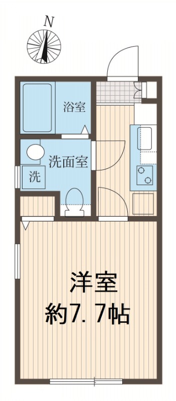 翔kiyosumi・401号室の間取り