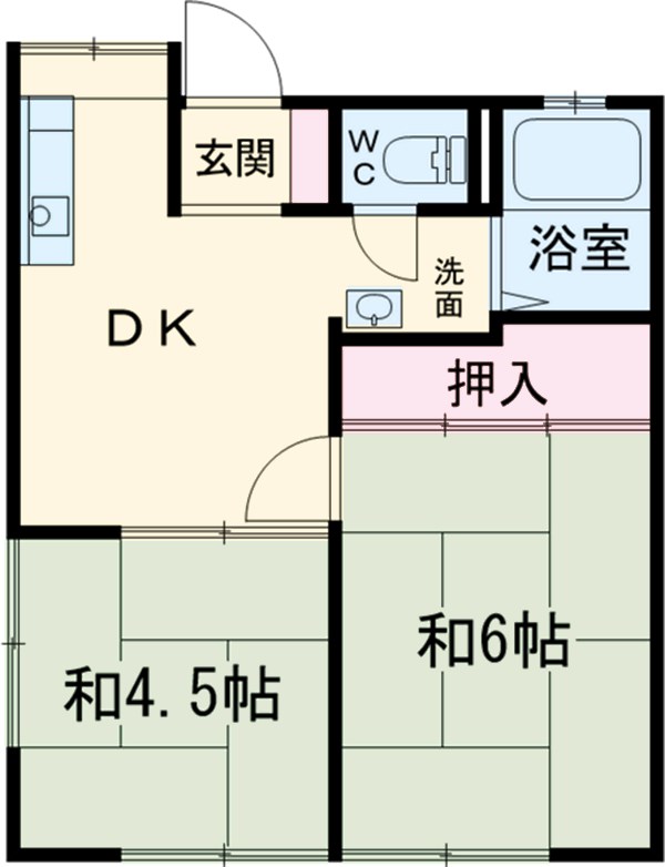 宮崎ハイツの間取り