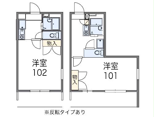 レオパレスセジュールⅠの間取り
