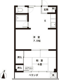 303号室の間取り