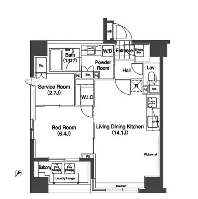 コンフォリア日本橋人形町の間取り
