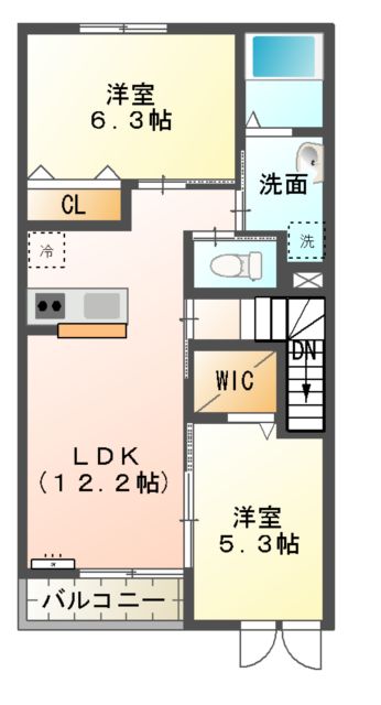 スカイ クレールの間取り