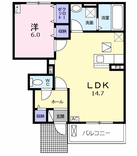 メイプルハイツの間取り