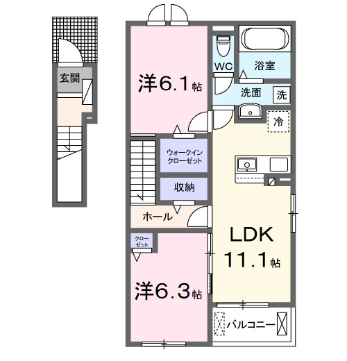 エル・ソラーレⅠの間取り