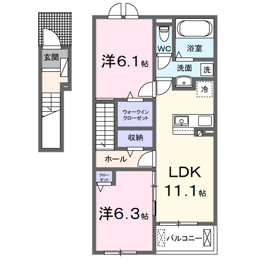 エル・ソラーレⅠの間取り