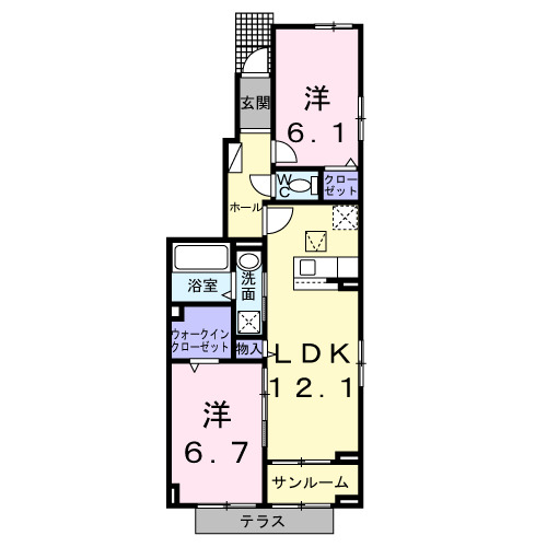 イーケートラストの間取り