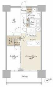ライトテラス新宿御苑・1804号室の間取り