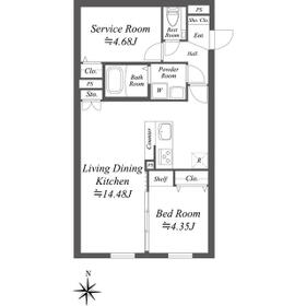 ＳＯＬＡＳＩＡ　ｒｅｓｉｄｅｎｃｅ世田谷代田・0104号室の間取り