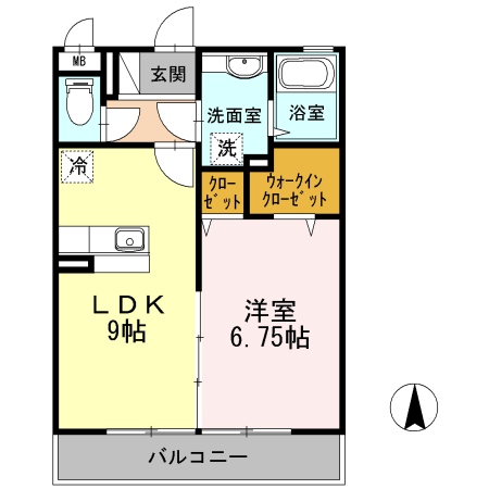 サンフレール　Aの間取り