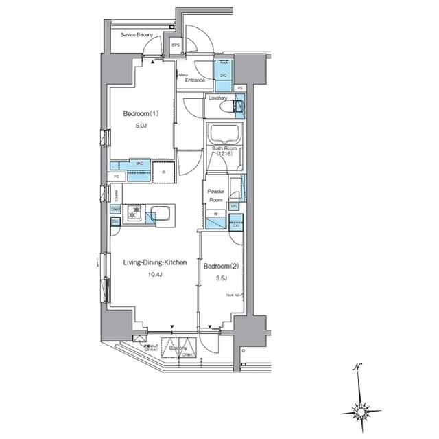 ルフォンプログレ上野稲荷町の間取り