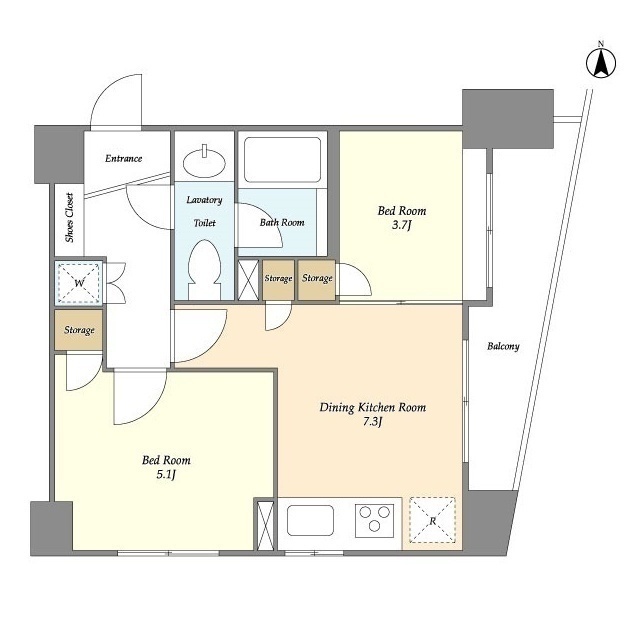 BPRレジデンス代々木の間取り