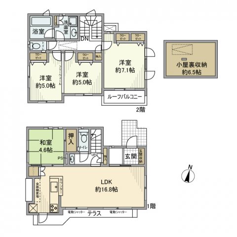 下井草戸建の間取り