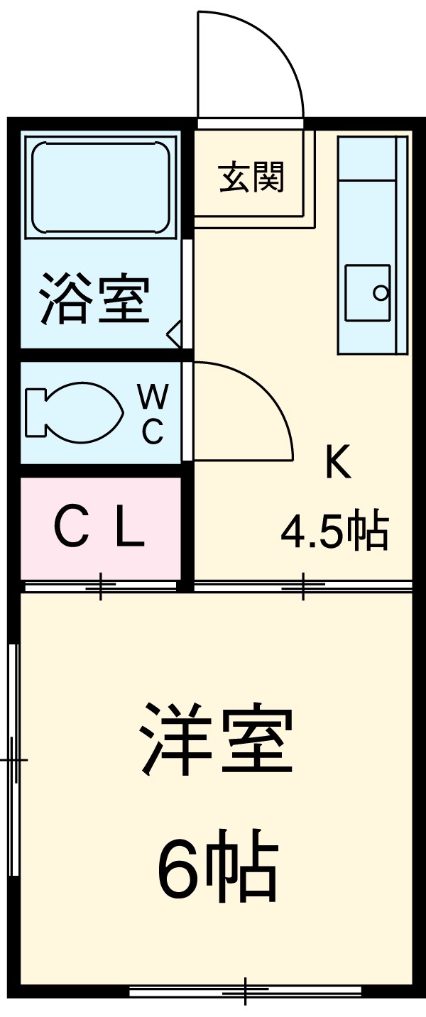 ピュアタウン東海大学駅前の間取り