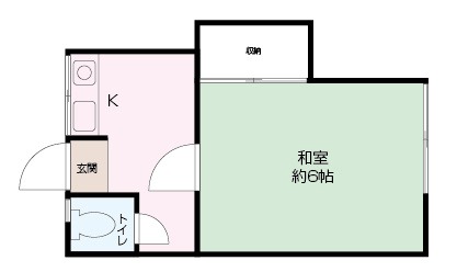 中原コーポラスの間取り