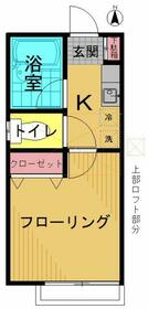 府中町の完工年月(2000年7月)築の賃貸アパートの間取り