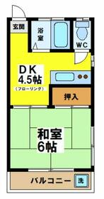 須藤荘・201号室の間取り