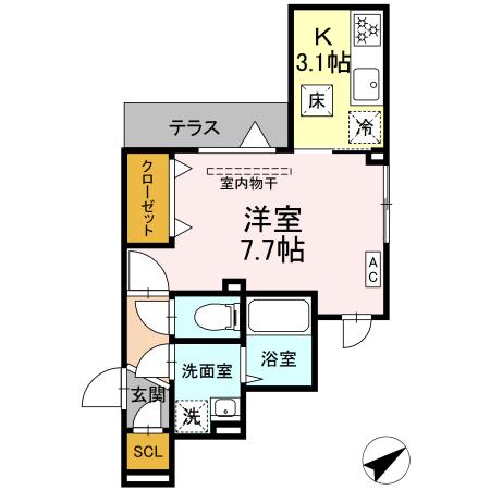 D'Tribute西谷の間取り