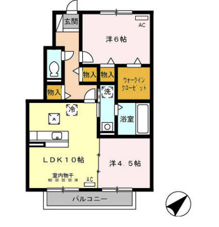 ヴィラージュの間取り