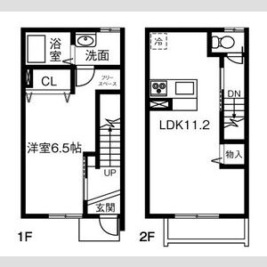 Maisonette land 河原田の間取り